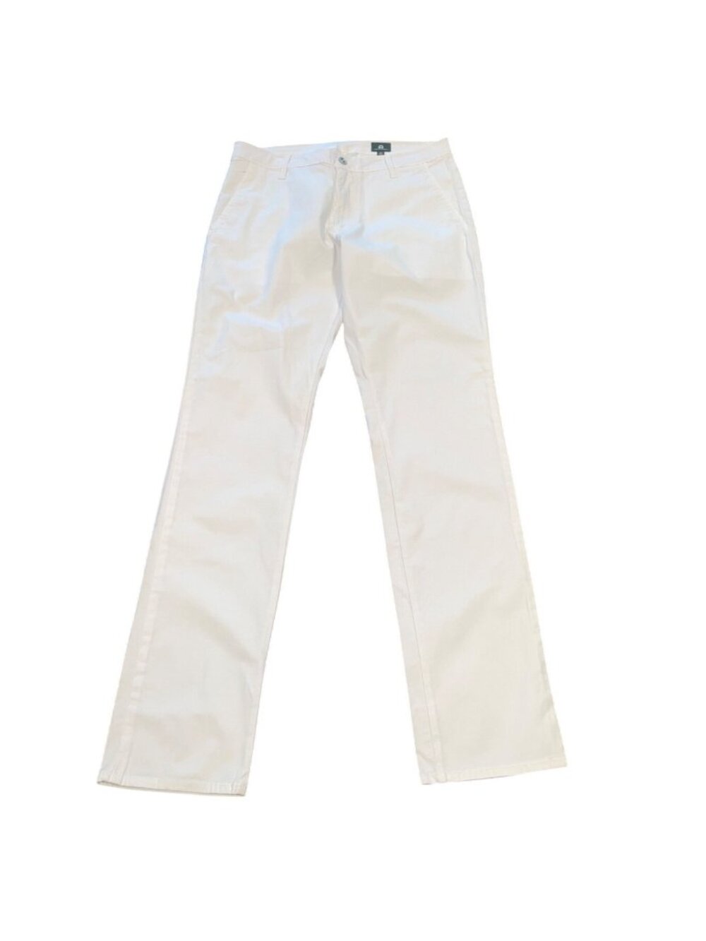 AG Slim Chino Pant Men's 32x33 White Summer Office Workwear Green Label Trouser